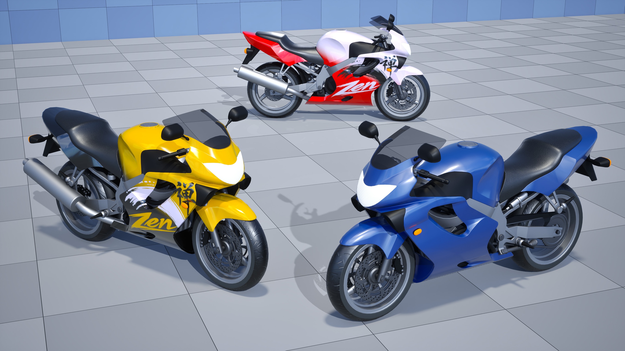 Media 1 for listing Stylized Motorcycles - Sport Motorcylce "Zen"