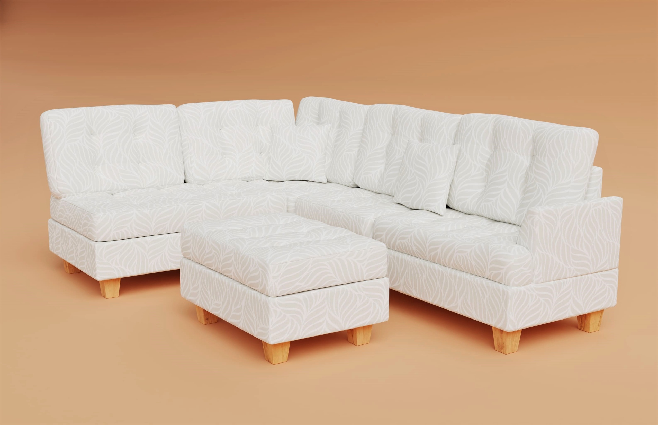 Media 1 for listing Tufted Fabric Sofa 02