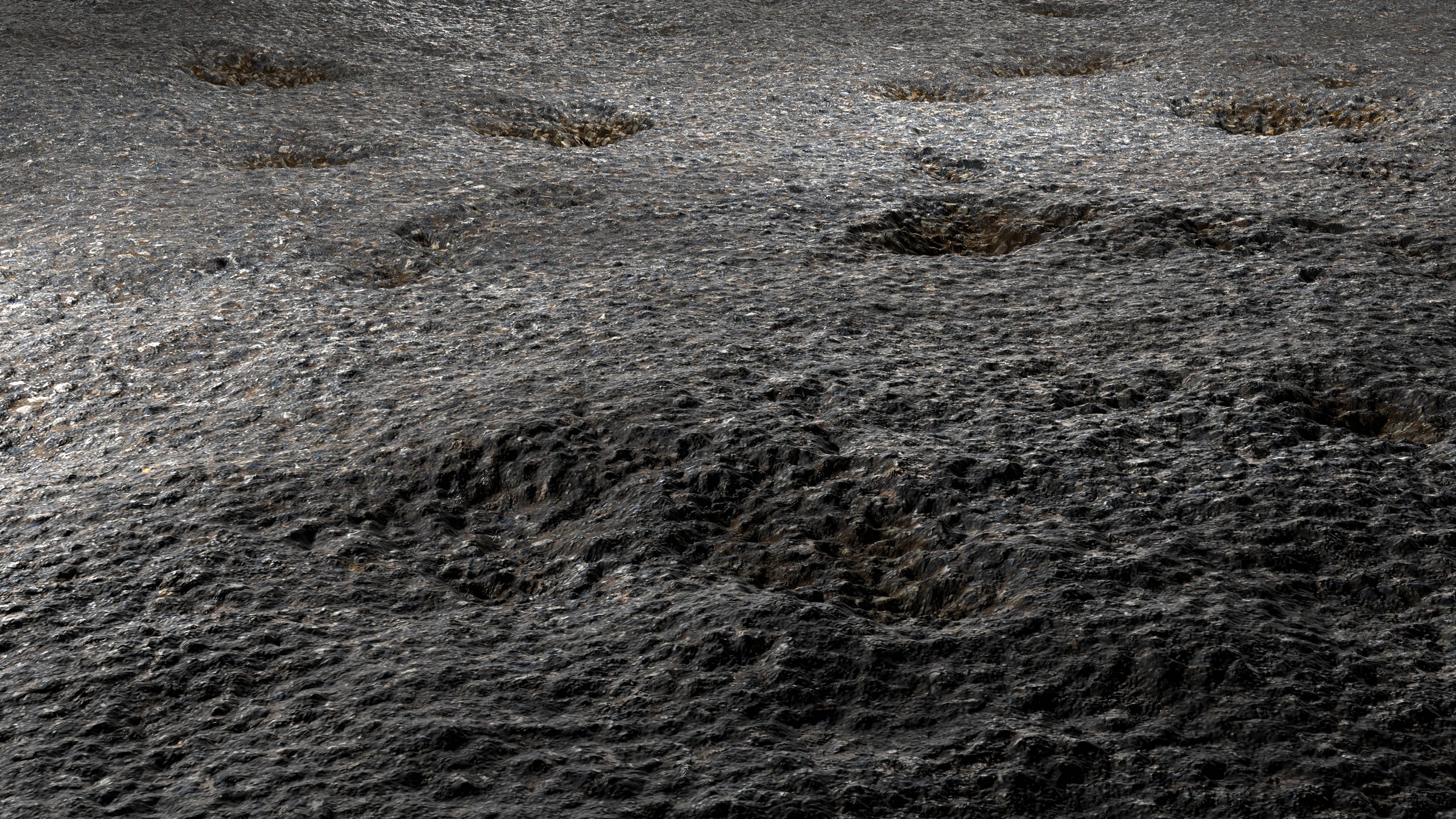 Multimedia 1 para anuncio Damaged Road 8K PBR Texture
