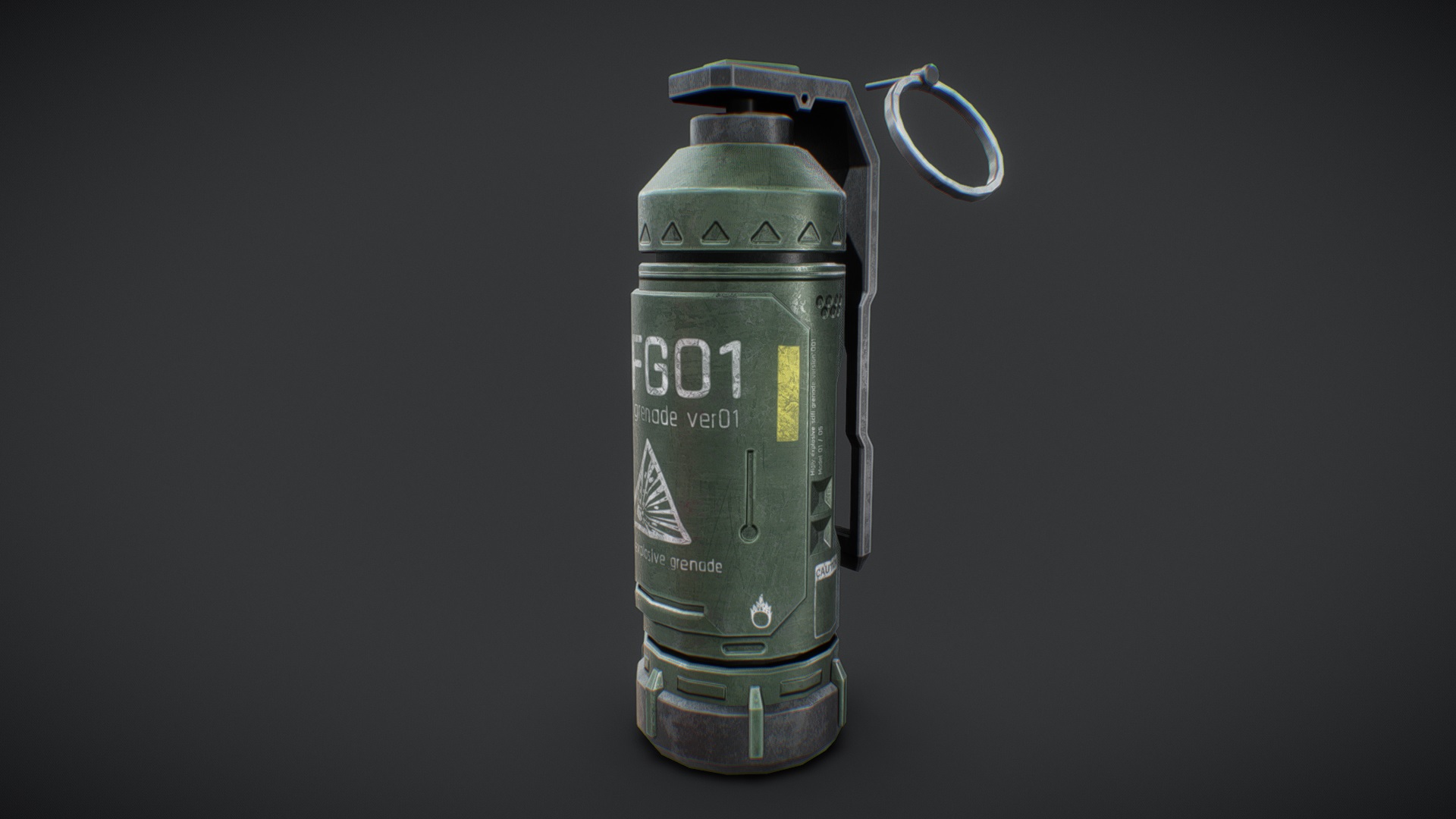 Scifi grenade | Fab
