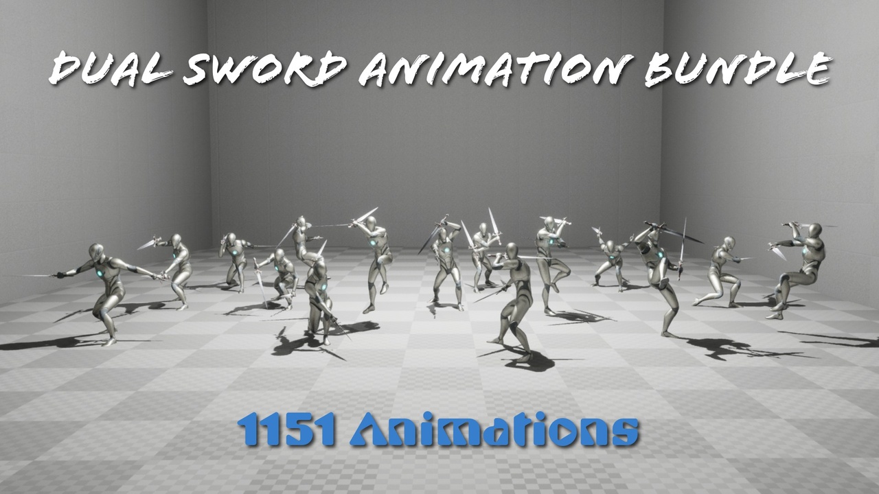 Media 1 for listing Dual Sword Animation Bundle