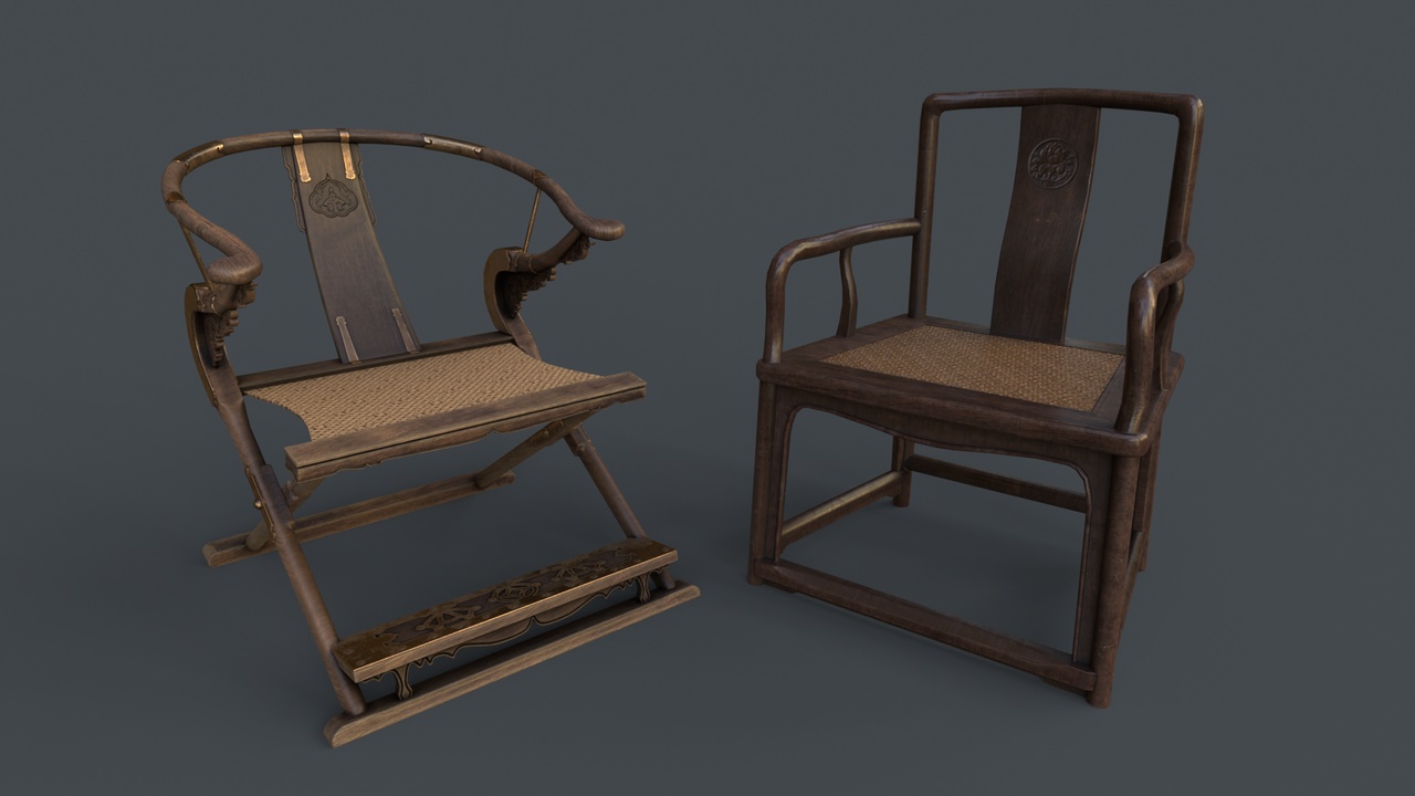 Media 1 for listing Ming-style chairs and stools