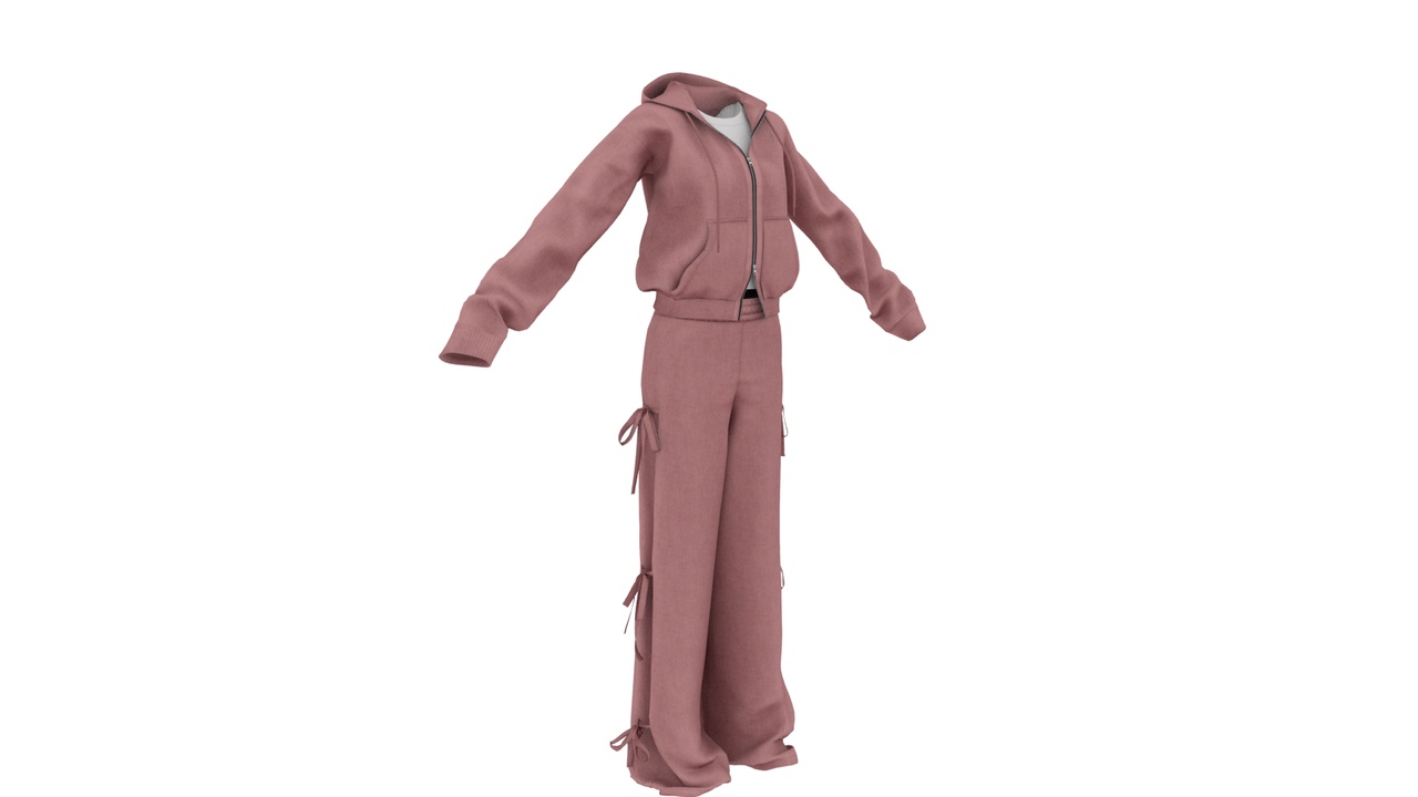 Media 1 for listing Women Hoodie Cargo Pants Outfit