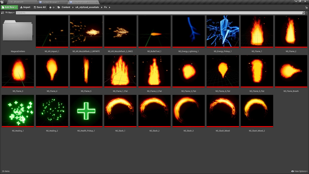 Media 1 for listing Stylized Vfx Pack (Niagara)
