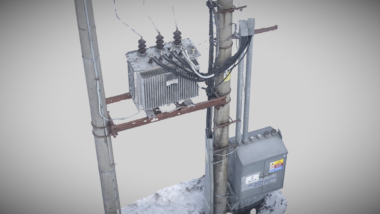 3p Distribution 3P Electric Power Pole Distribution Transformer | Fab