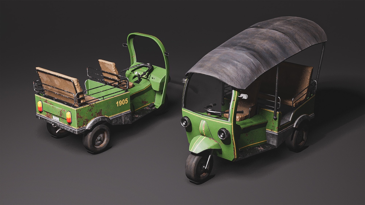 Media 1 for listing Tuk Tuk - Auto Rickshaw (Asian Taxi Car)