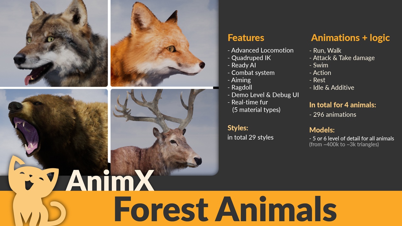 Media 1 for listing AnimX: Forest Animals
