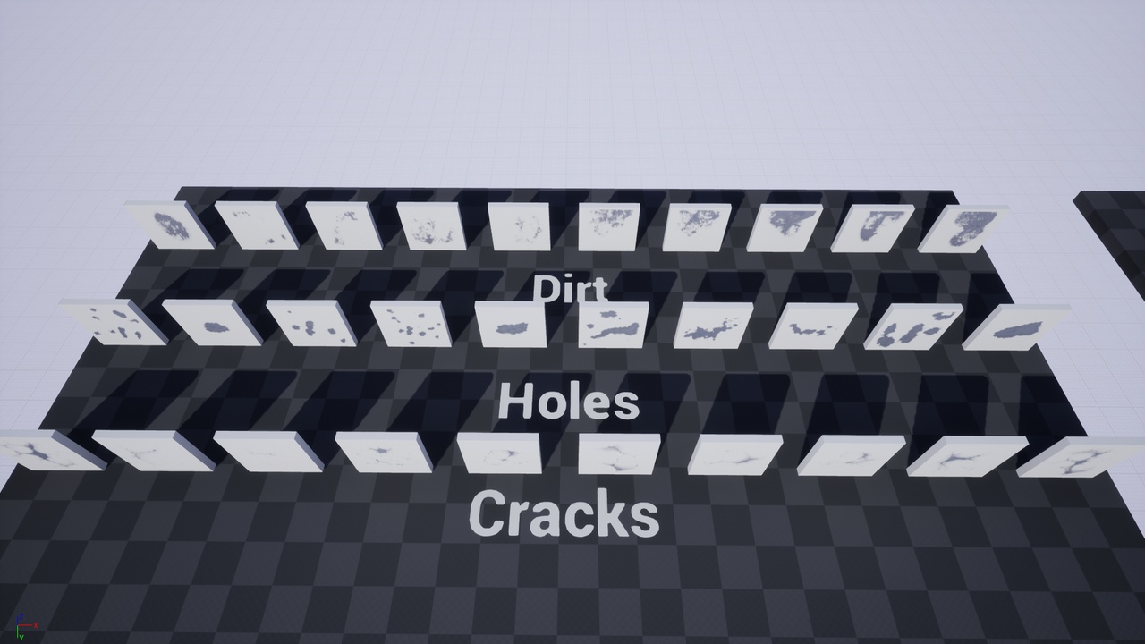 Media 1 for listing 30 Decal Pack: Dirt, Cracks, and Holes