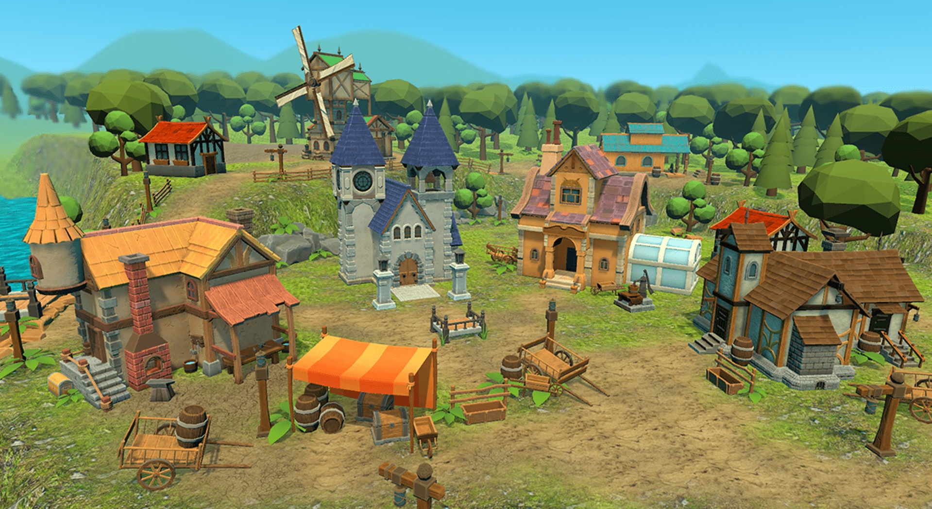 Media 1 for listing Lowpoly Set Of Houses