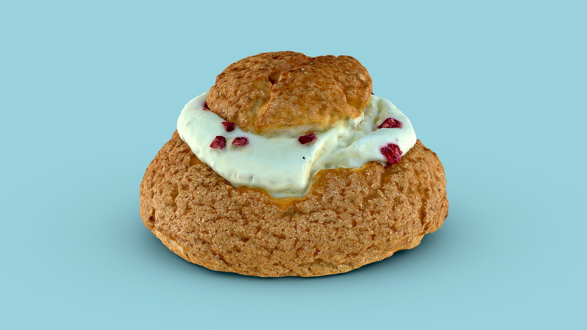 Raspberry Cream Bun | Fab