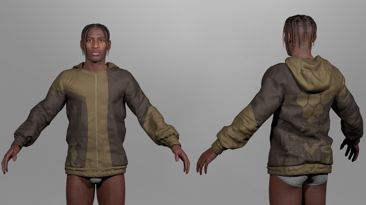 Media 1 for listing MH Resizable Hoodie Outfit