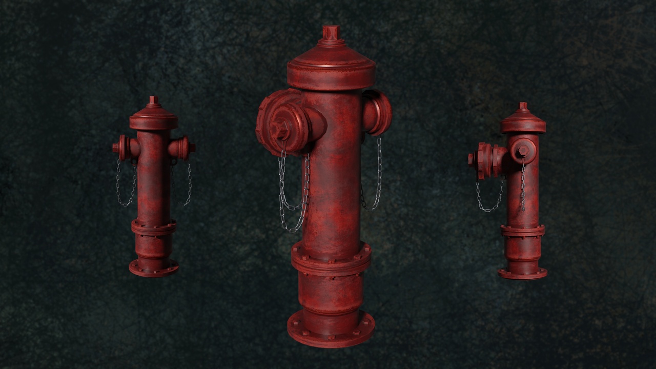 Media 1 for listing Fire Hydrant Series City Urban Sidewalk G1 - N1