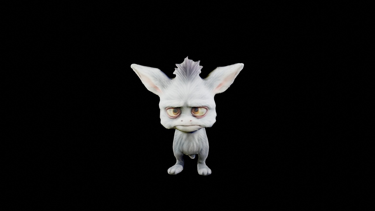 Media 1 for listing Sad Little Donkey Monster