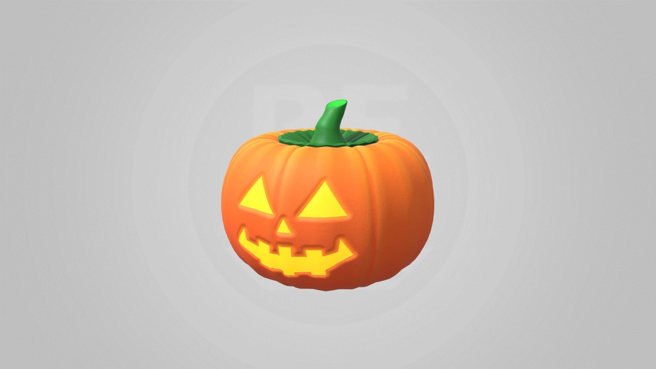 Media 1 for listing Stylized pumpkin with face
