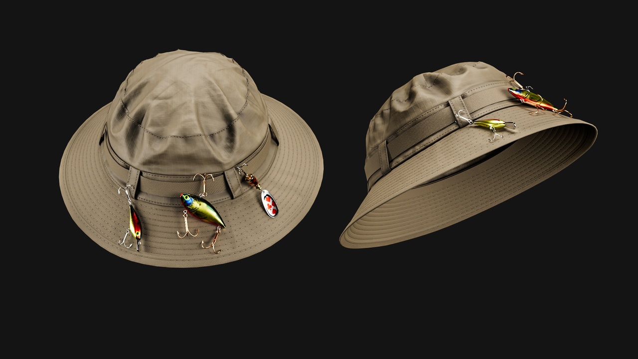 Media 1 for listing Fishing Hat for Metahuman - MHPKG