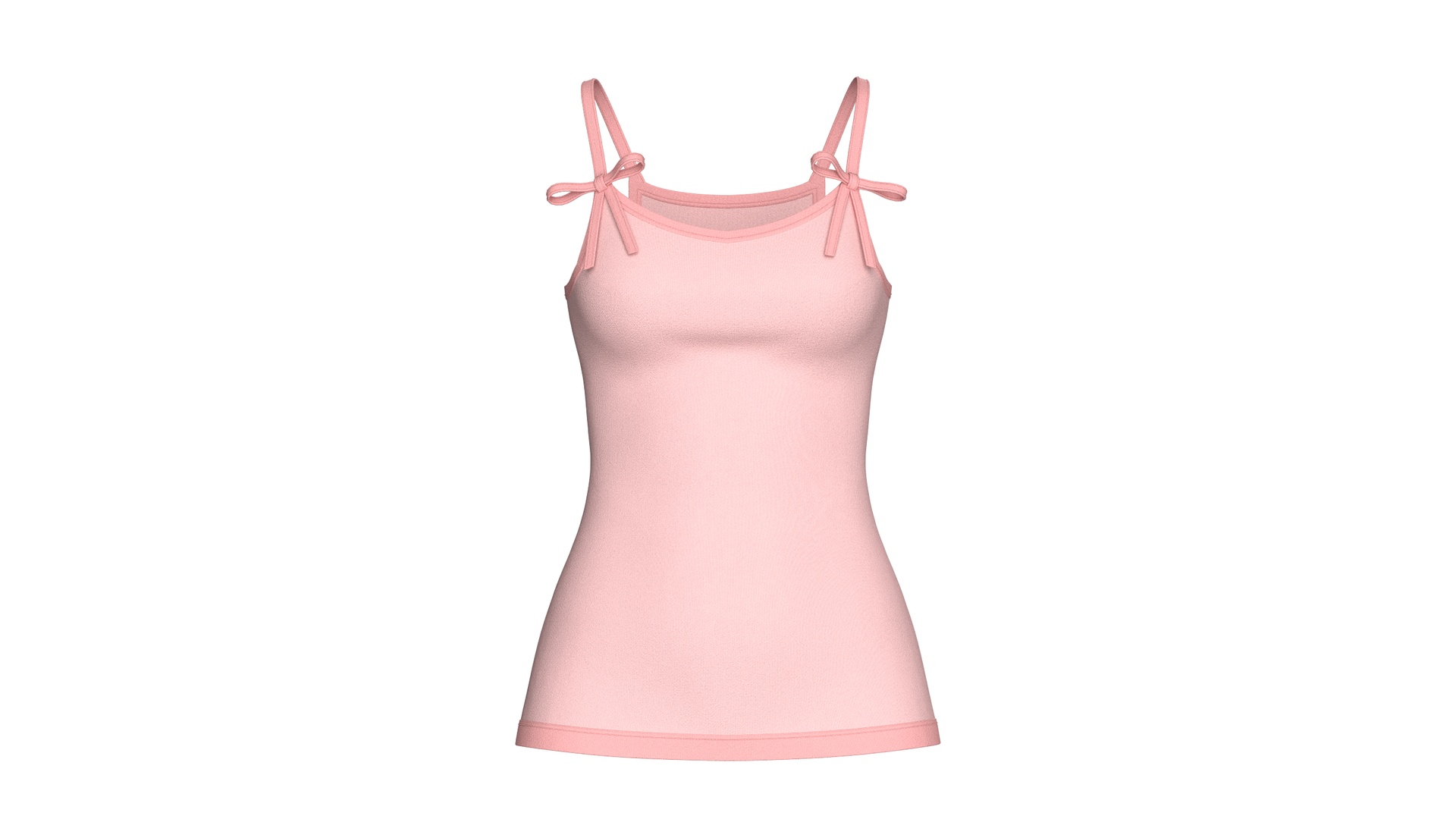 Media 1 for listing Girls Pink Strap Ribbon Camisole Top | High Poly