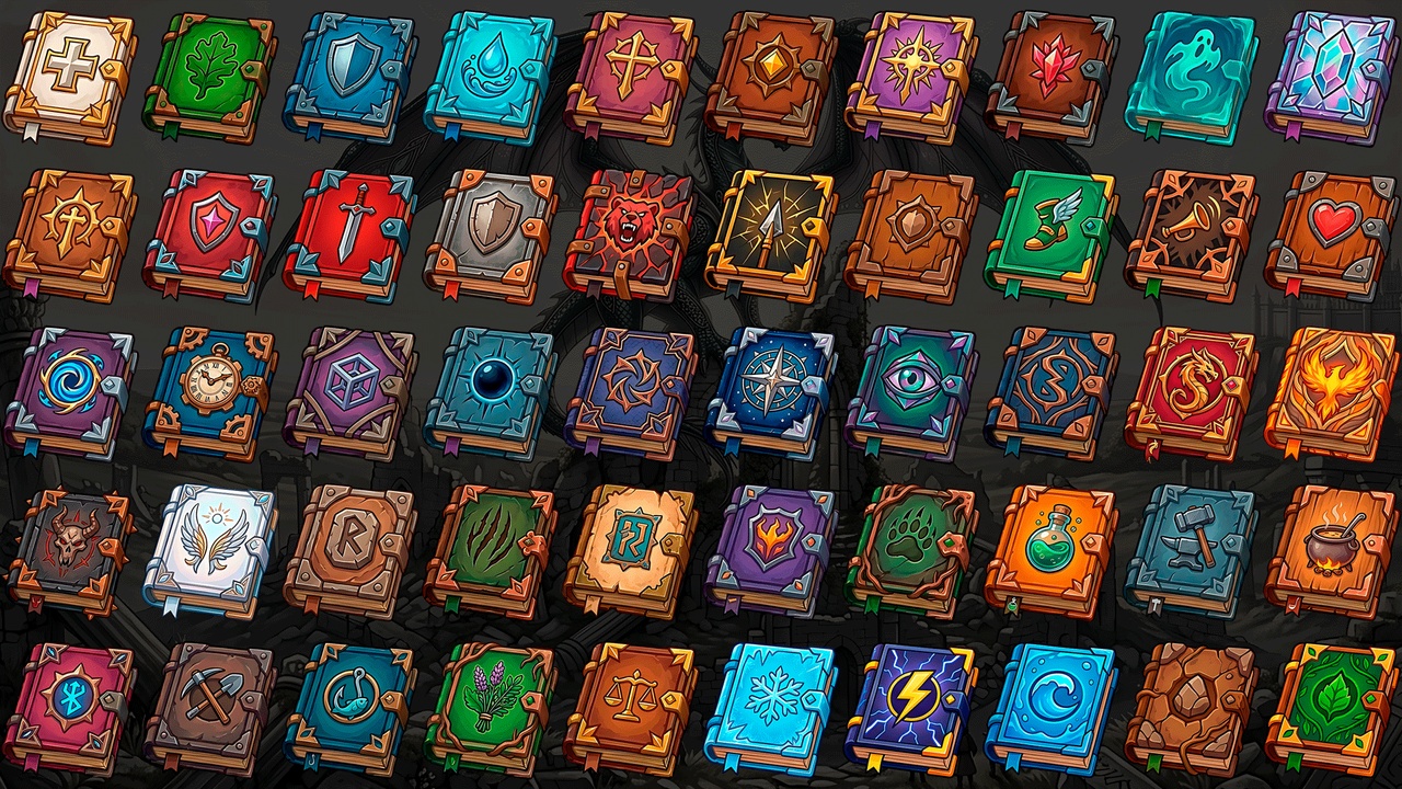 Media 1 for listing Medieval Book Icons