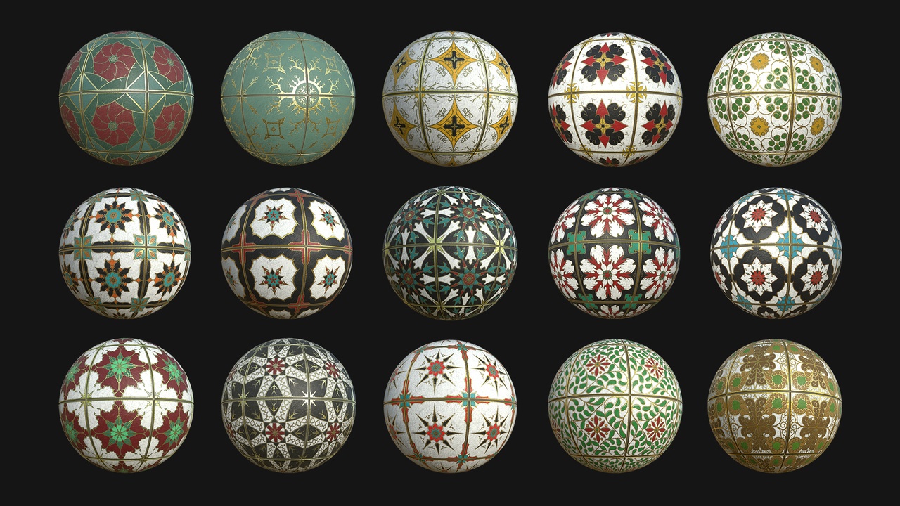 Media 1 for listing Ornamented Tiles Pack