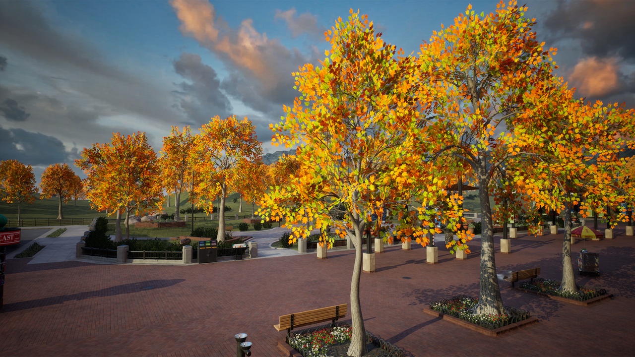 Media 1 for listing Realistic Low Poly Fall Maple Trees 168M
