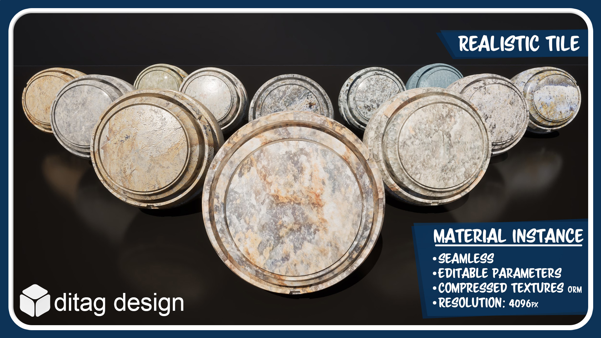 Marble 02 - Realistic 4K PBR Material Bundle | Fab
