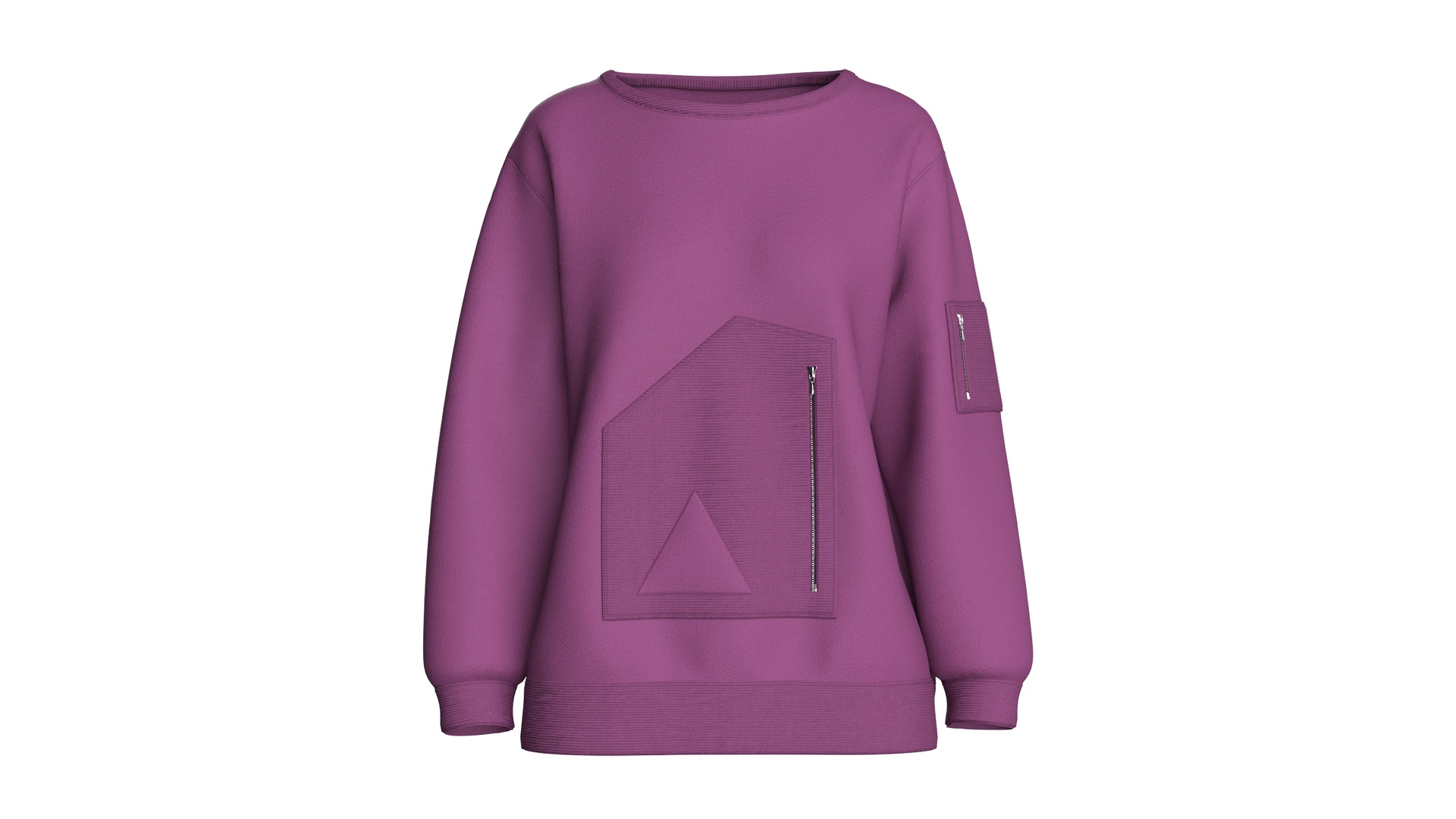 Media 1 for listing Girls Long Sleeve - Pocket Sweatshirt | High Poly