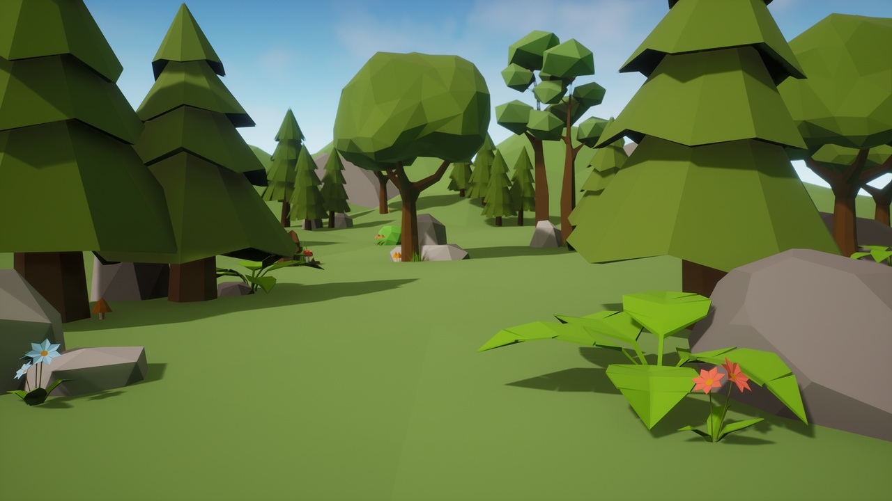 Media 1 for listing Low Poly Simple Nature Pack