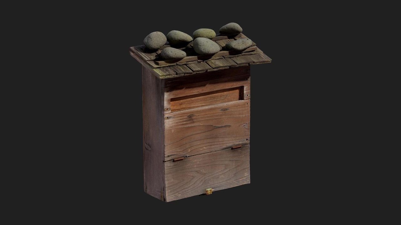 Media 1 for listing Japanese Wooden Mailbox