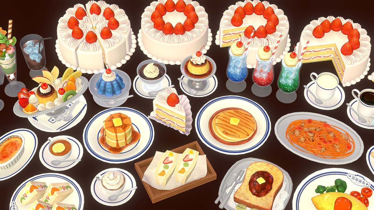 Media 1 for listing 喫茶店 ～ Japanese Cafe Food Dessert Pack