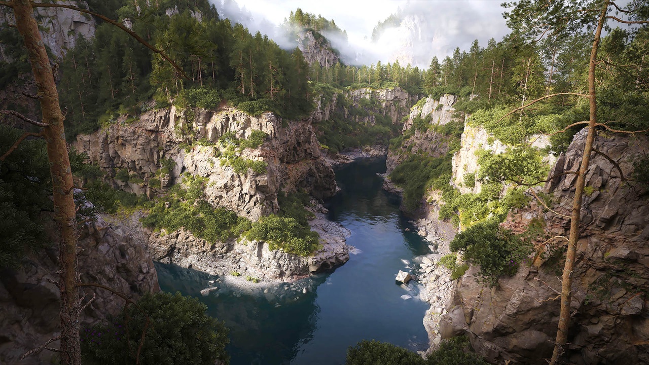 Media 1 for listing Icelandic Canyon Cliffs