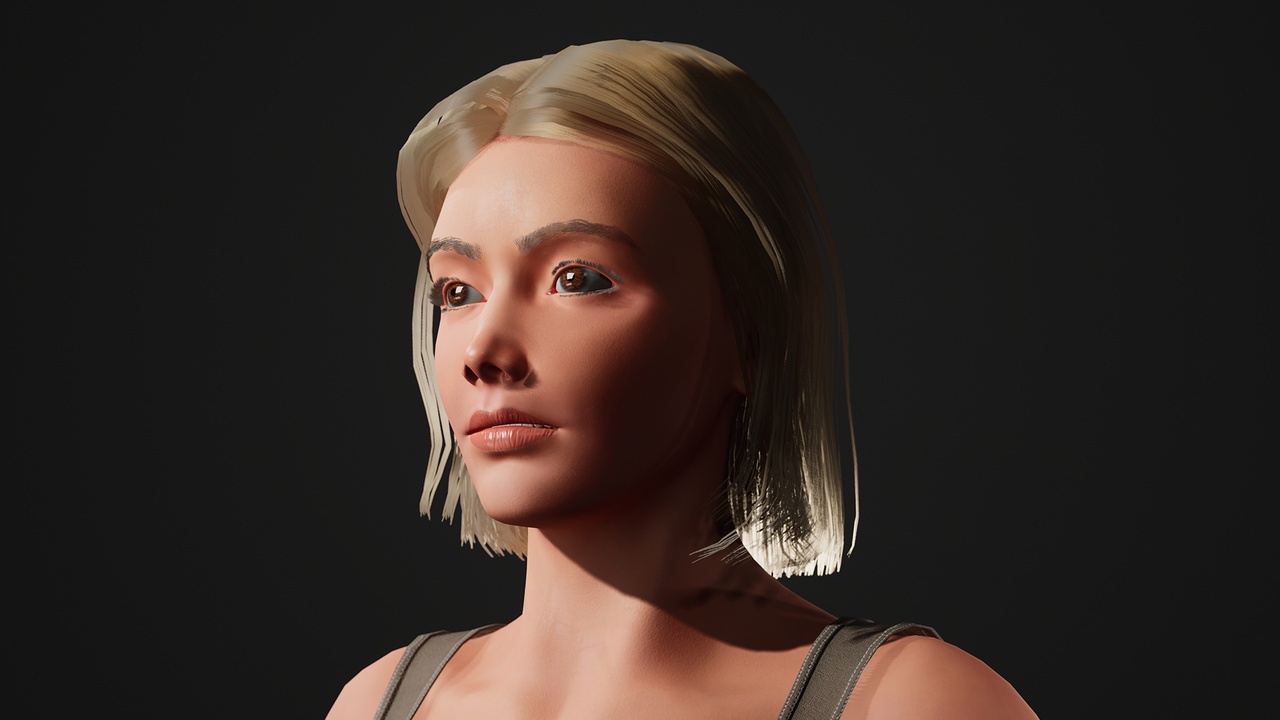 Media 1 for listing MIlitary Girl – Game-Ready Character for UE5 Rigged