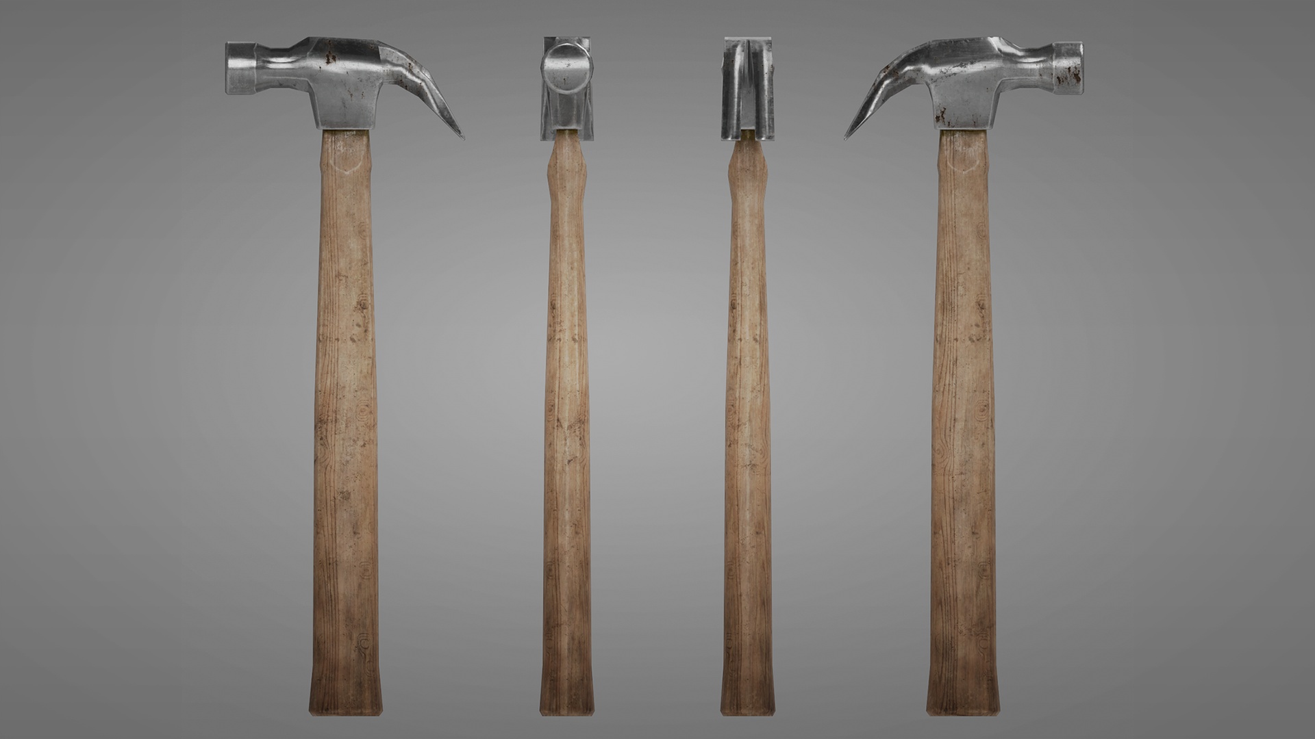 Media 1 for listing Claw Hammer – Low Poly Game-Ready Tool (PBR, 2K)
