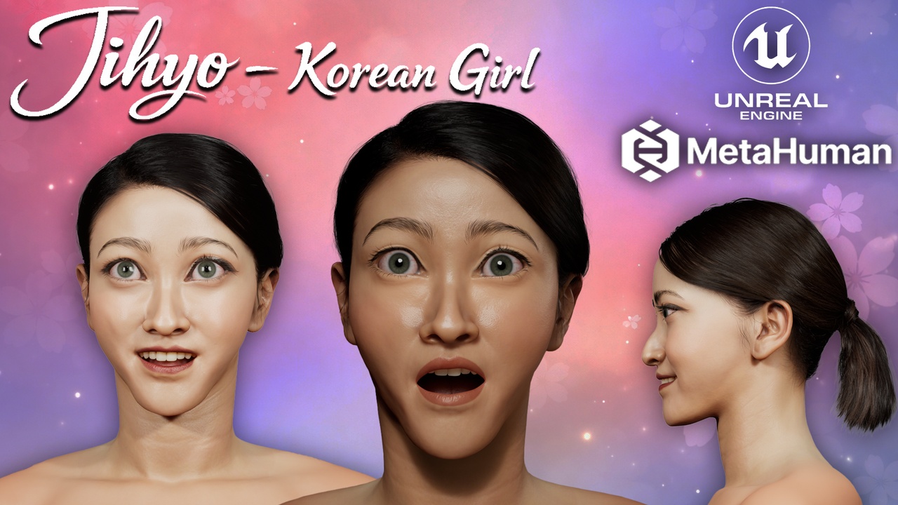 Media 1 for listing Jihyo : Korean Girl - Editable Metahuman Character