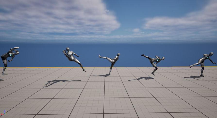 Slide Kick Animation Acrobatic Kick Animations Part 2 | Fab