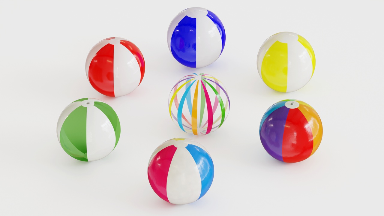 Media 1 for listing Colorful Beach Ball Collection