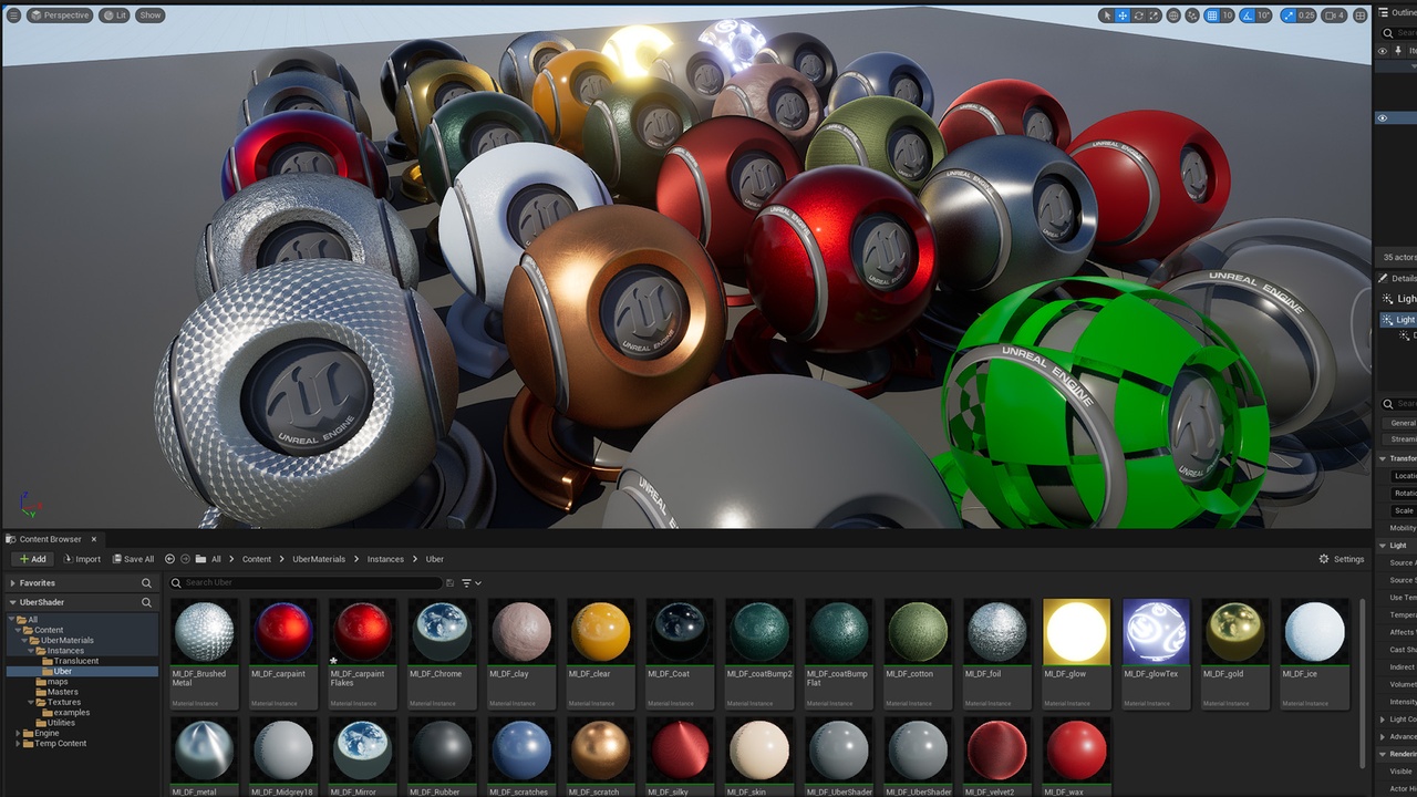 Media 1 for listing Uber Shader Material Pack: Production Ready Master Materials