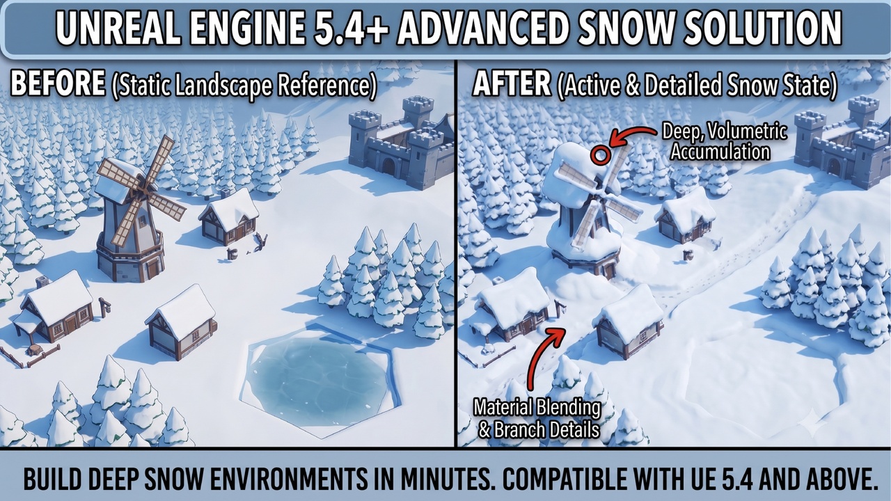 Media 1 for listing Winterizer: Dynamic Snow & Time-Based Accumulation