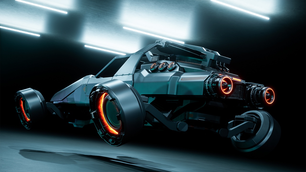 Media 1 for listing SciFi Cyber Hover Buggy 3