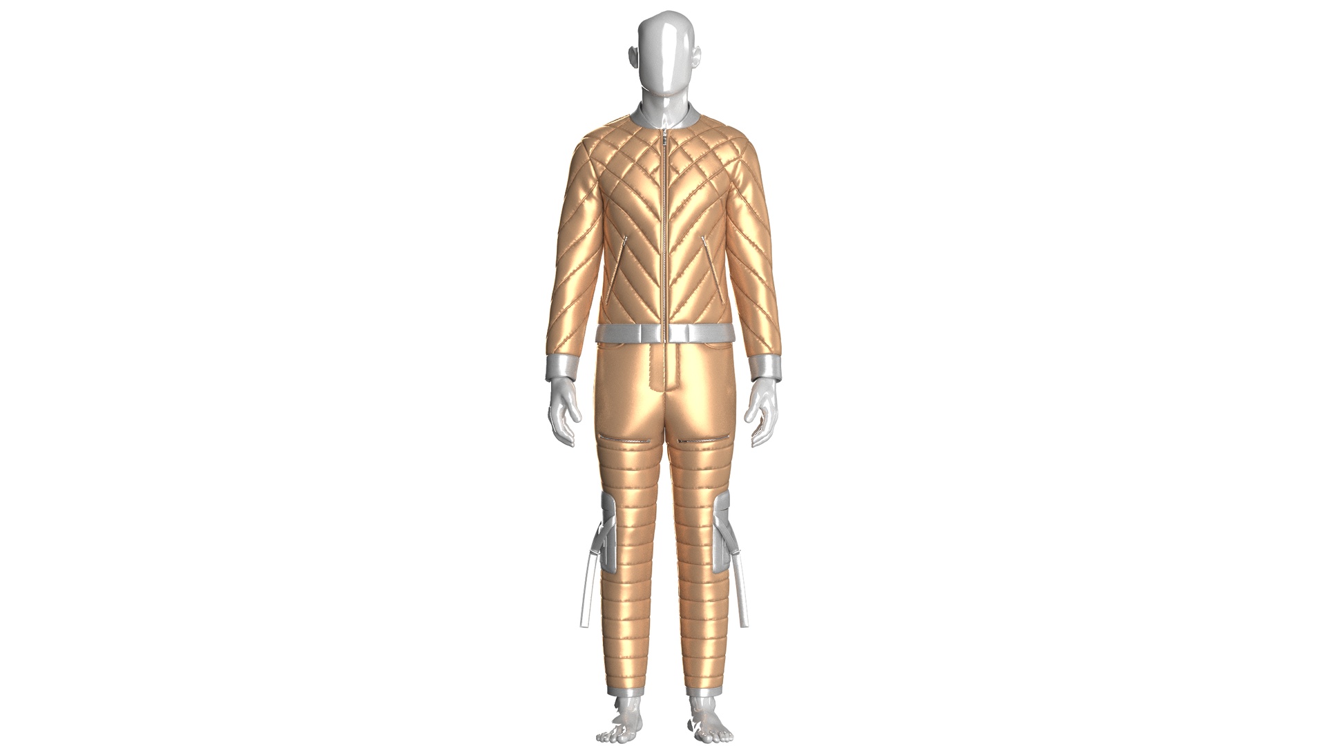 Media 1 for listing Men Puffer Jacket With Pant - Outfit | High Poly