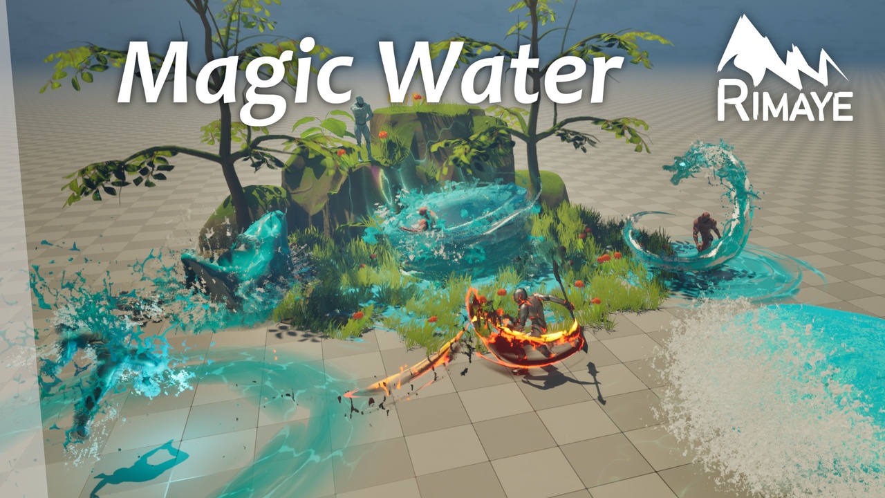 Media 1 for listing MAGIC WATER : ELEMENTAL VFX PACK - Niagara