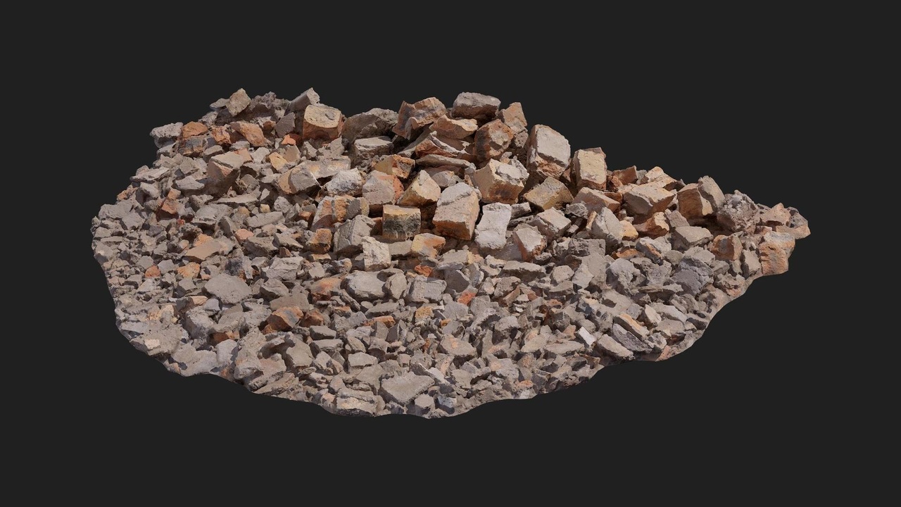 Media 1 for listing Urban Ruin Rubble Pile Brick M 01