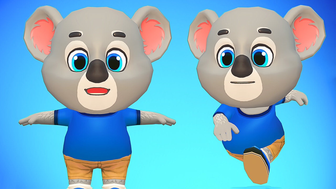 Media 1 for listing Koala Bear Animated Rigged