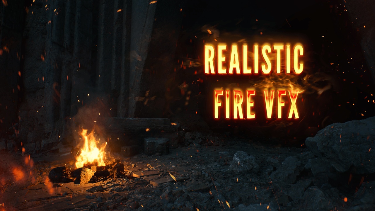 Realistic Fire VFX (Niagara Fire VFX, Flame VFX, Fireplace VFX, Torch VFX, Fire)