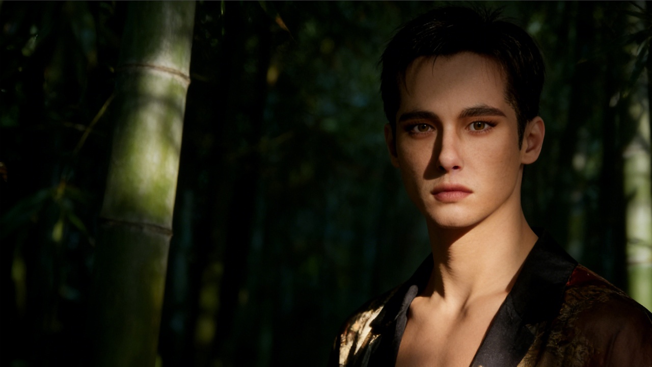 Media 1 for listing Editable MetaHuman Handsome Guy - Hong Shuai.With hair, no clothing included.