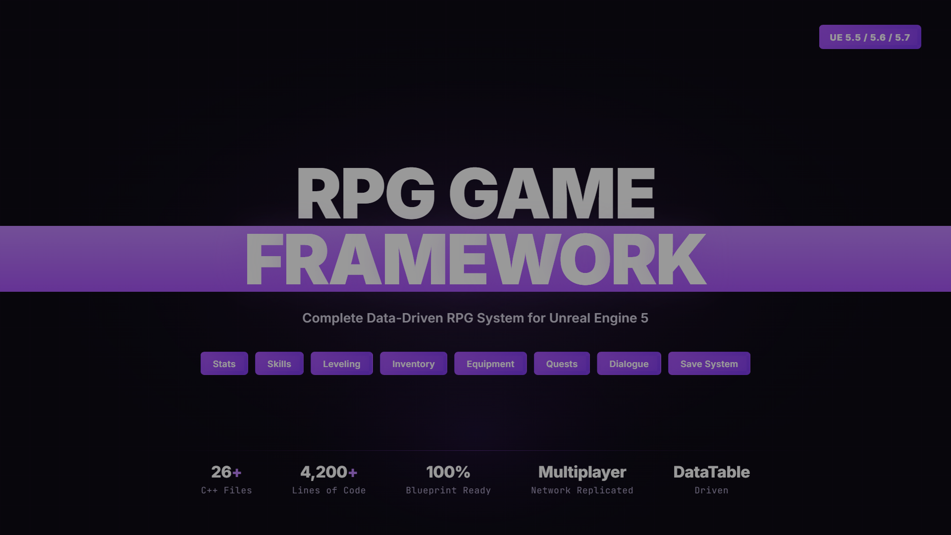 RPG Game Framework | Fab