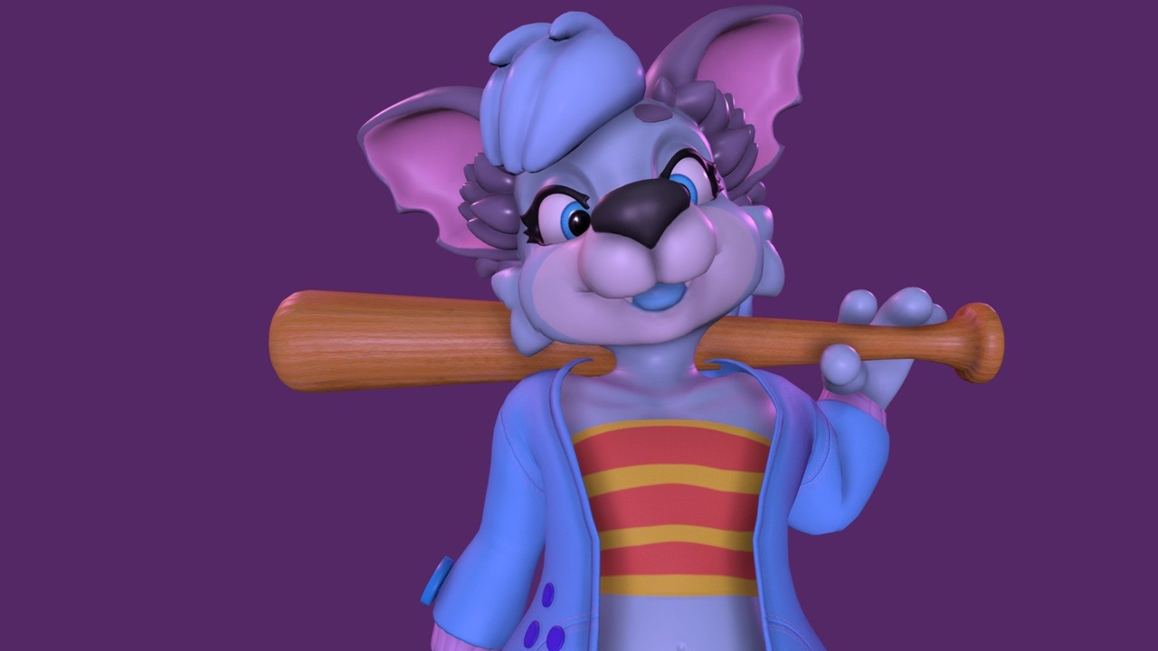 Media 1 for listing Batter up wolfie girl!