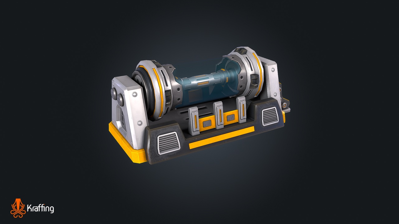 Media 1 for listing SCI-FI Reactor V1 – Futuristic Power Core  – Game Ready PBR