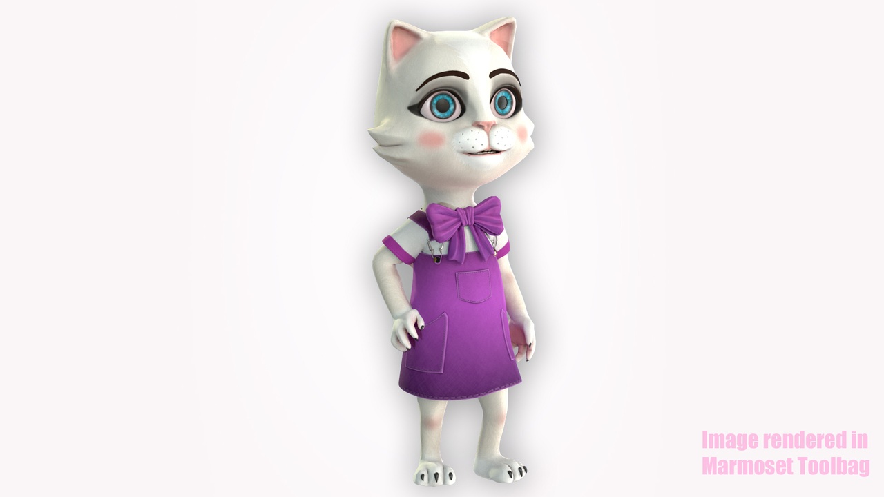 Media 1 for listing Cartoon Cat Girl Cloth