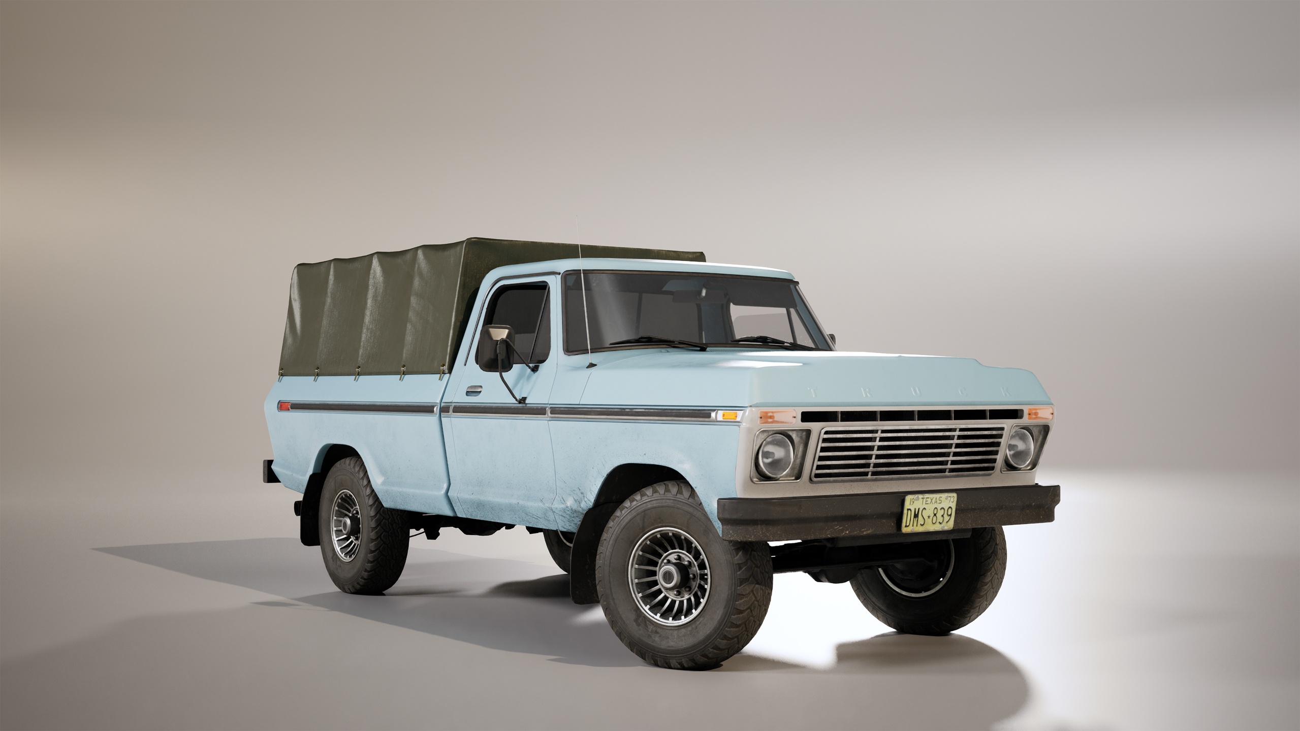Media 1 for listing AAA Next Gen Pickup Truck (TentBed ver.) Game-Ready 3D Model for Unreal Engine 5