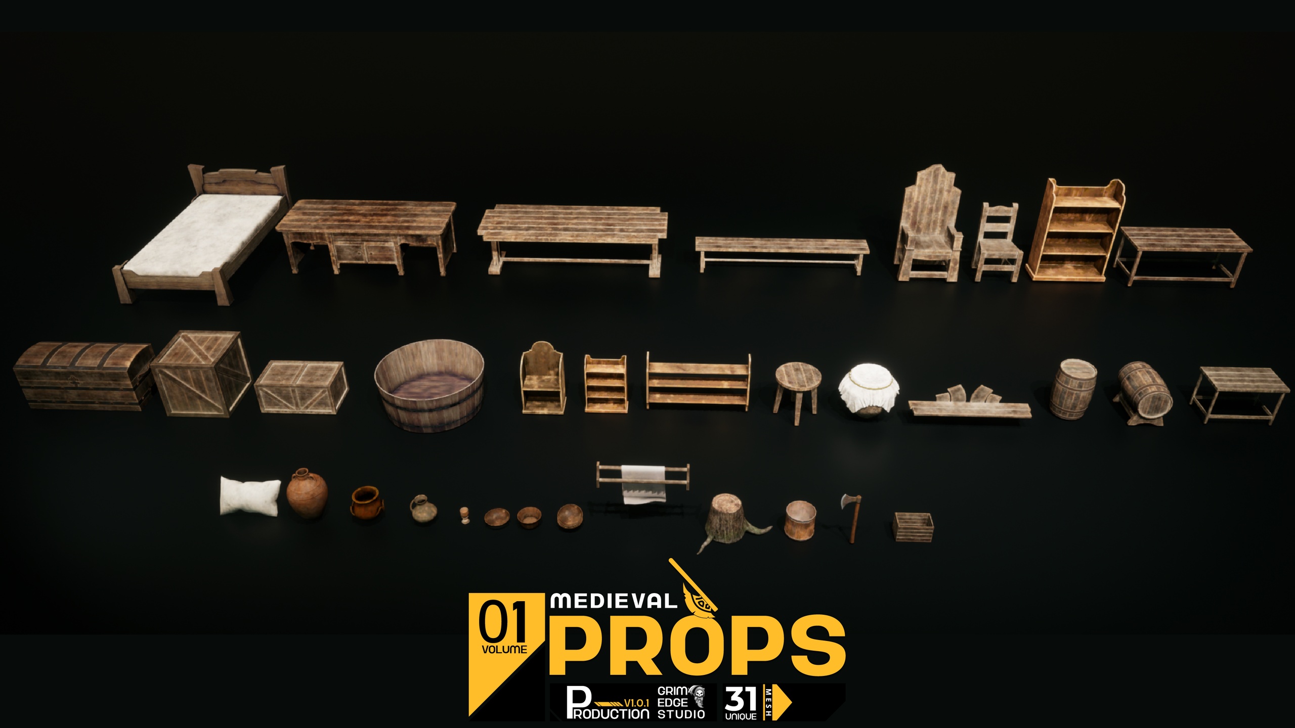 Media 1 for listing Medieval House Props