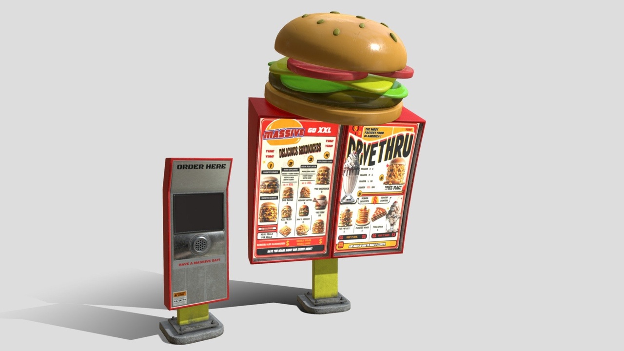 Média 1 pour l'article "Massive" Drive-Thru Menu Board 🍔🥤